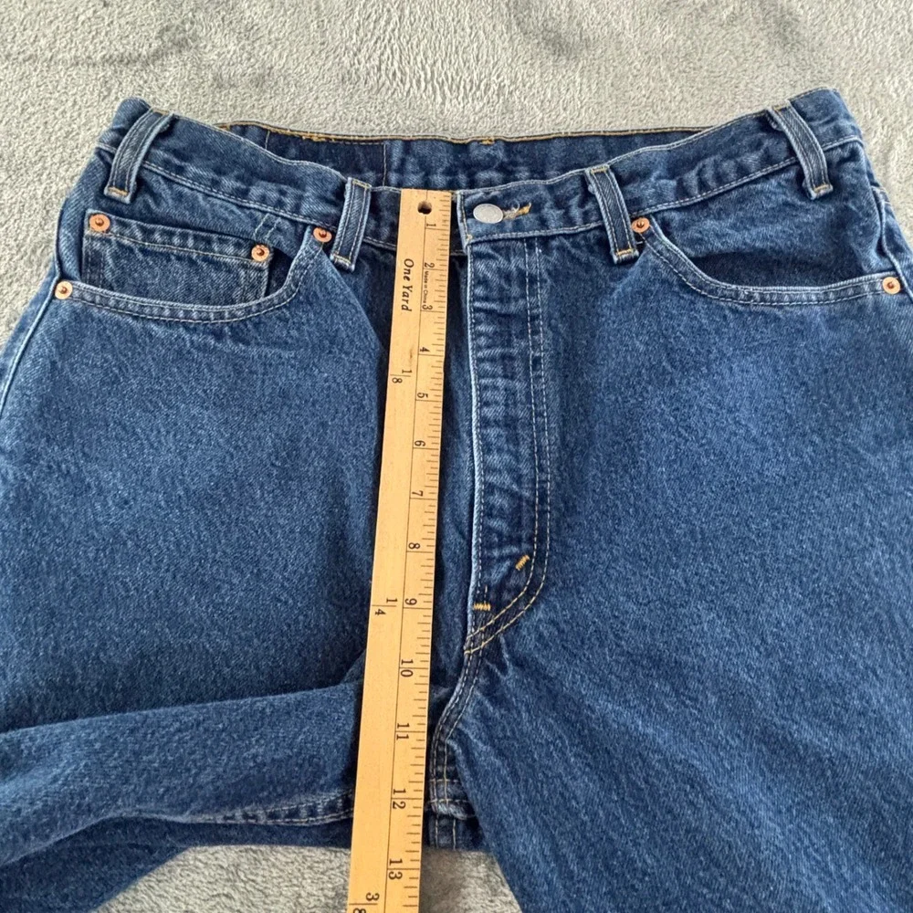 Vintage Levi's 517 Boot Cut Jeans Mens 36x32 Red Tab Dark Wash USA‎ Made Y2K